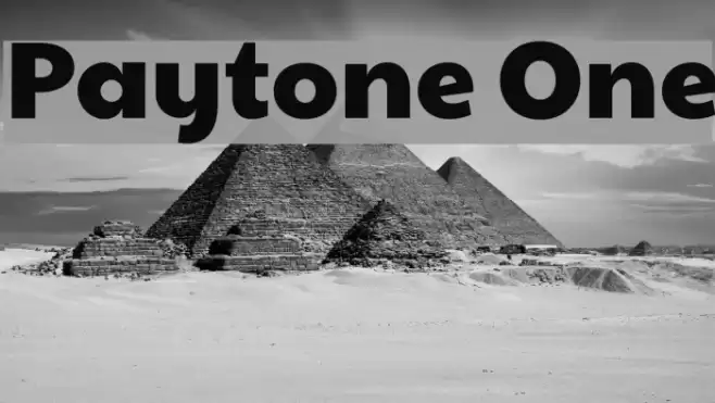 Paytone One Font examples