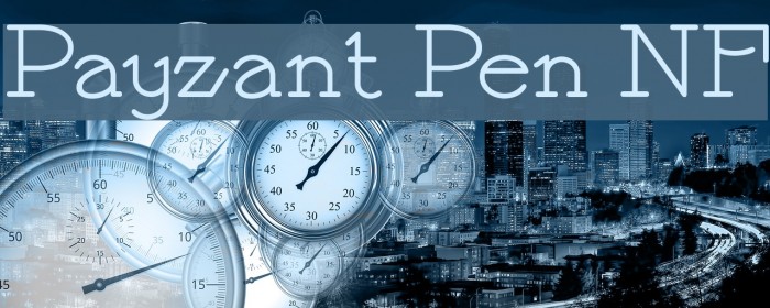 Payzant Pen NF Font examples