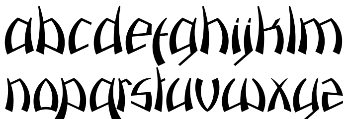 Pazuzu Font LOWERCASE