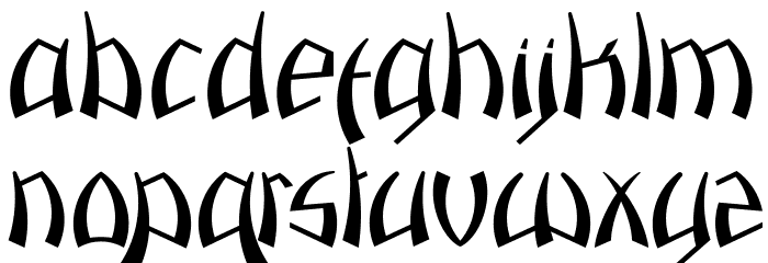 Pazuzu Font LOWERCASE