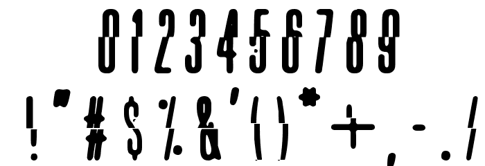 pacific break Font OTHER CHARS