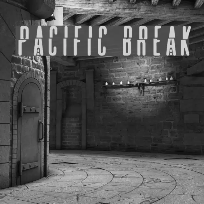 pacific break Font examples