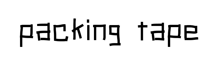 packing tape  font caratteri gratis