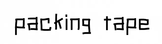 packing tape  تنزيل الخطوط