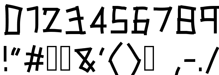 packing tape Font OTHER CHARS