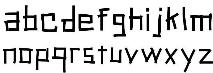 packing tape Font LOWERCASE