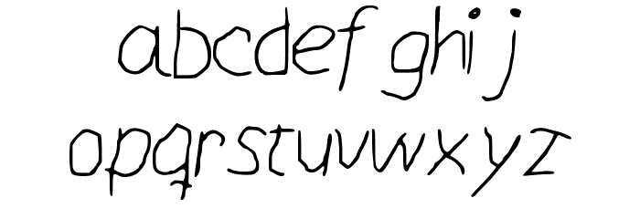 paint Font LOWERCASE