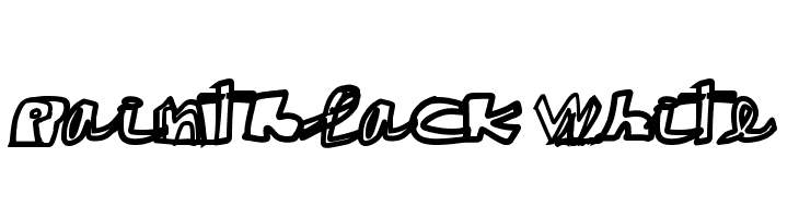 paintblack white  नि: शुल्क फ़ॉन्ट्स डाउनलोड