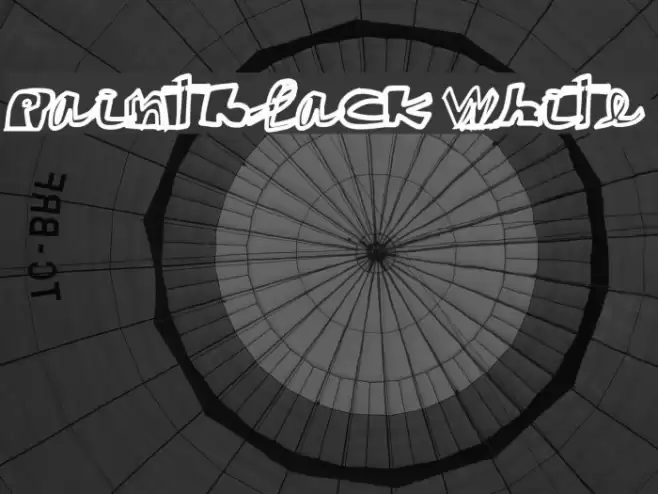 paintblack white Font examples