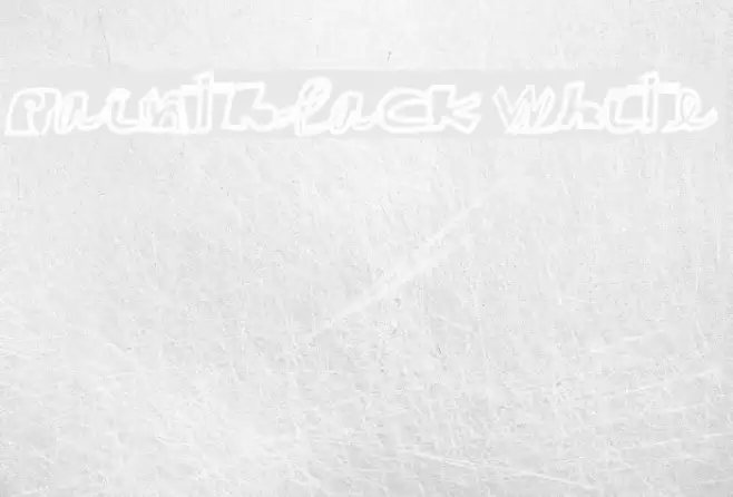 paintblack white Font examples