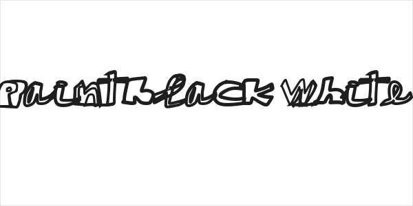 paintblack white Logo