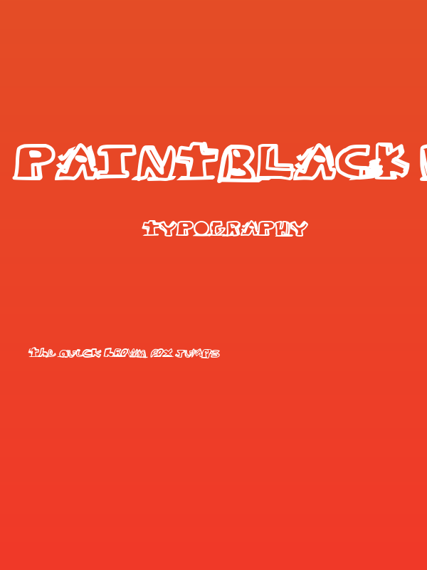 paintblack white Poster