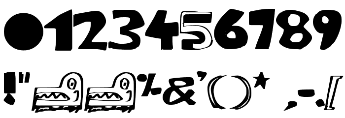 paintblack Font OTHER CHARS