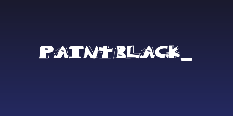 paintblack_ Social Header