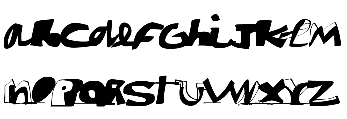 paintblack_ Font LOWERCASE