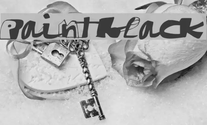 paintblack Font examples