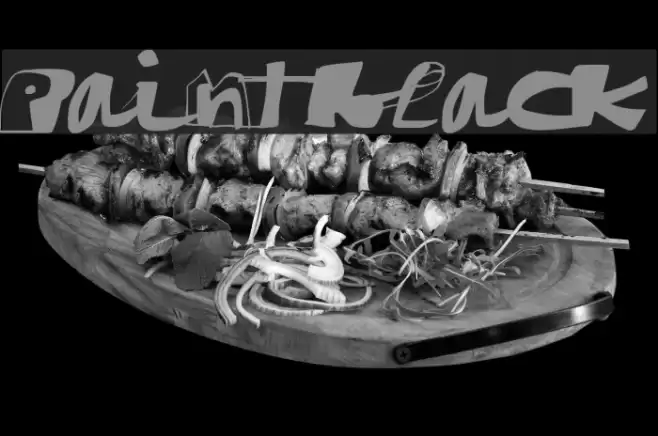 paintblack Font examples