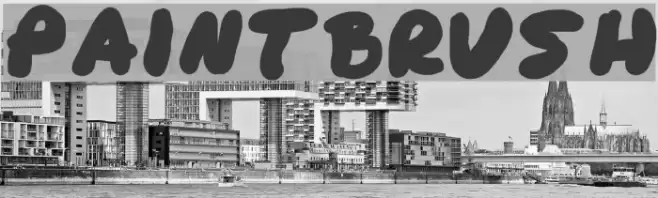 paintbrush Font examples