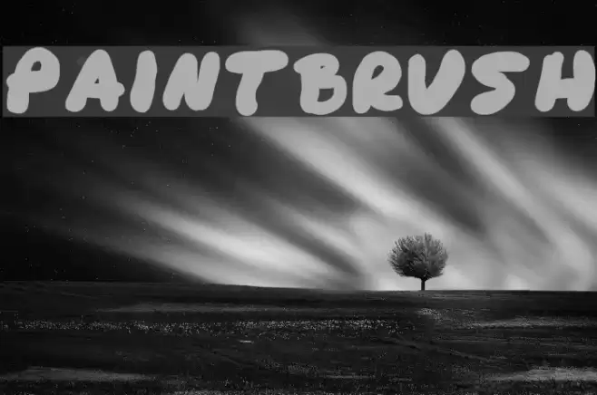 paintbrush Font examples