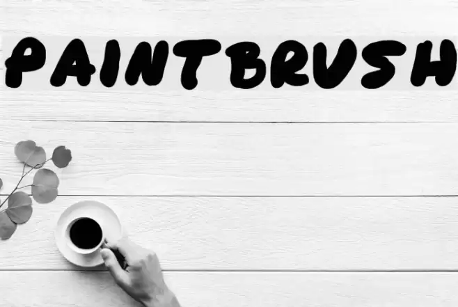 paintbrush Font examples