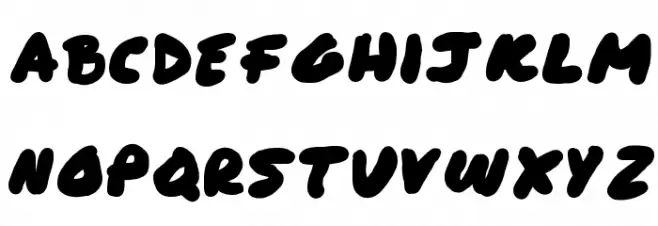 paintbrush خط أحرف صغيرة