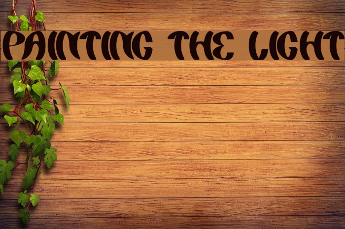 painting the light Font examples