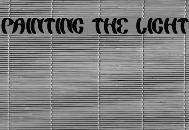 painting the light Font examples