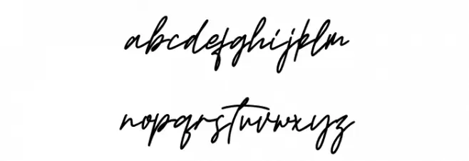 palette Font LOWERCASE