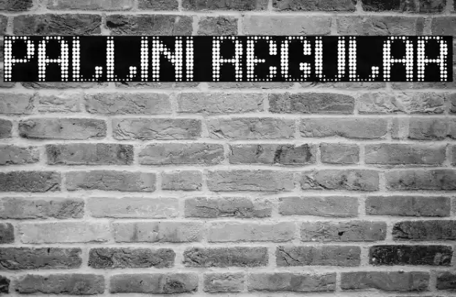 pallini Regular Font examples