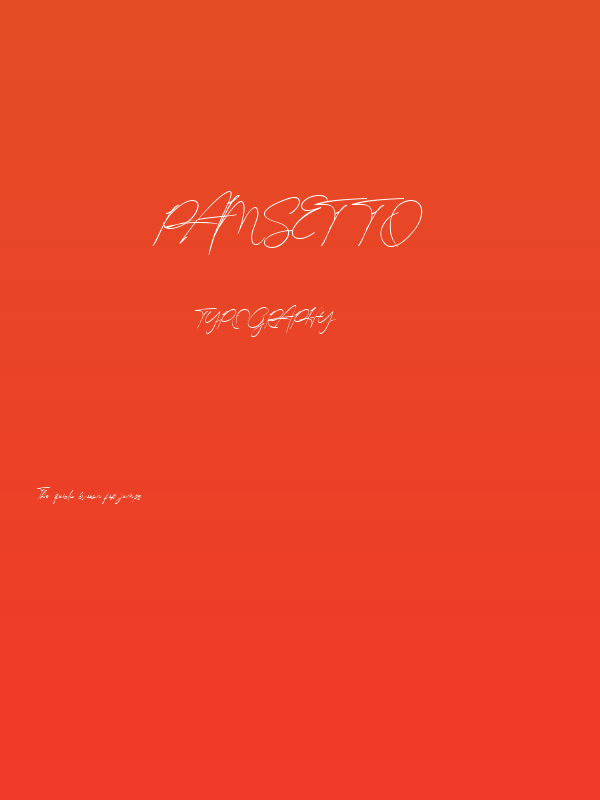 pamsetto Poster