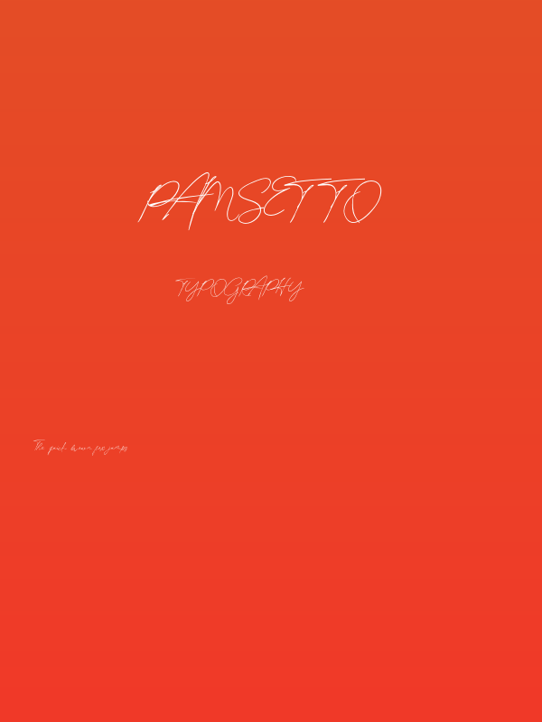 pamsetto Poster