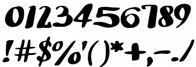 pancakeslims Font OTHER CHARS