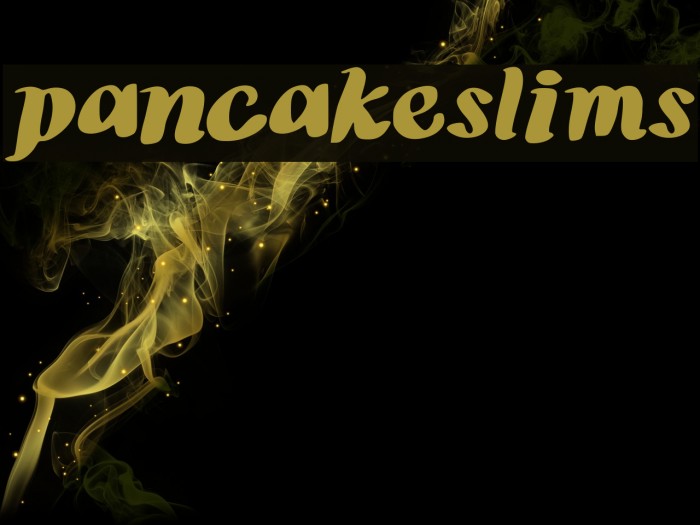 pancakeslims Example 1