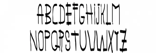 panchito style Font UPPERCASE