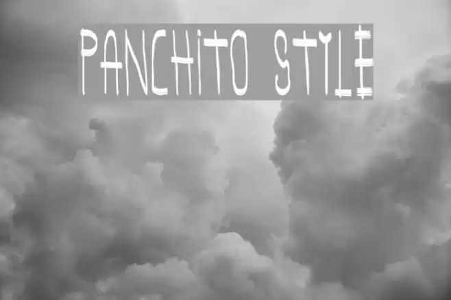 panchito style Font examples