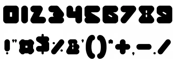panda ROBOT Font OTHER CHARS
