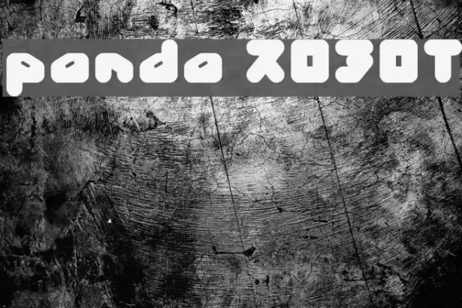panda ROBOT Font examples