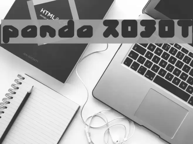 panda ROBOT Font examples
