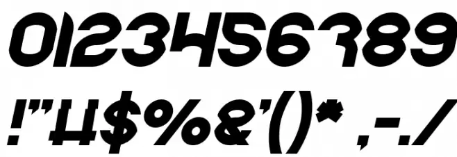 pandaman Bold Italic Font OTHER CHARS