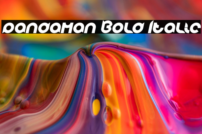 pandaman Bold Italic Example 1