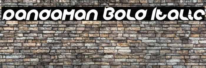 pandaman Bold Italic Example 2
