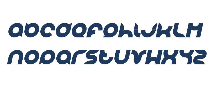 pandaman Bold Italic Lowercase