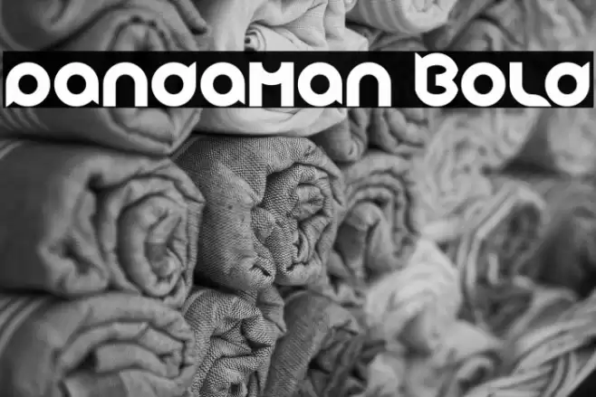 pandaman Bold Font examples