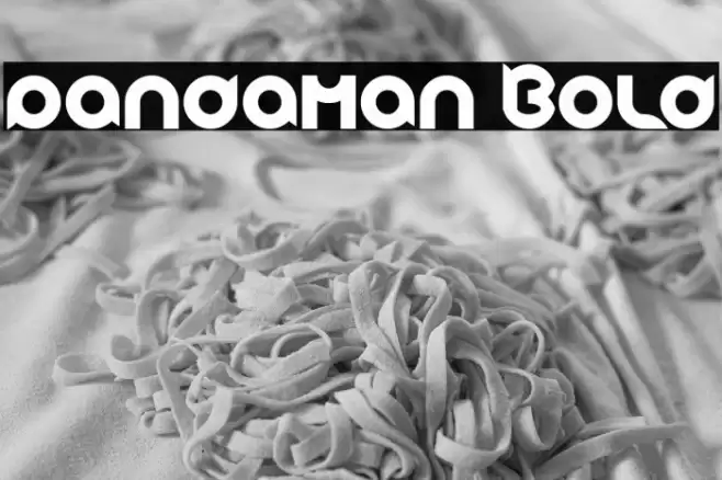 pandaman Bold Font examples