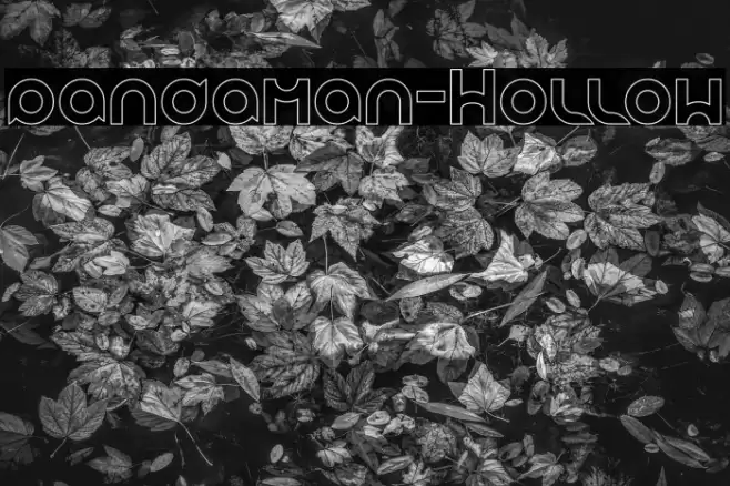 pandaman-Hollow Font examples