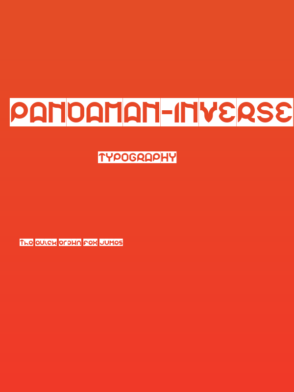 pandaman-Inverse Poster