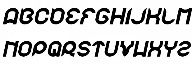 pandaman Italic Schriftart Groß