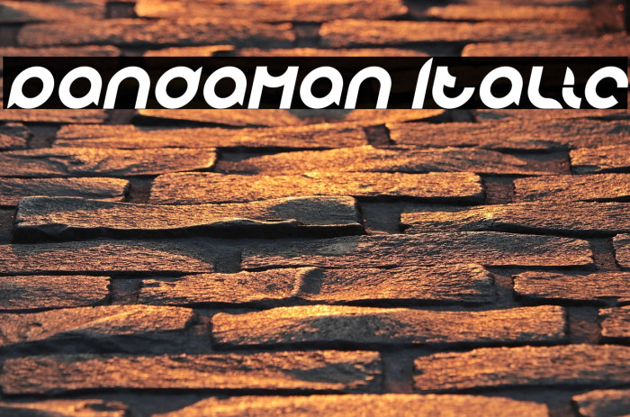 pandaman Italic Example 1