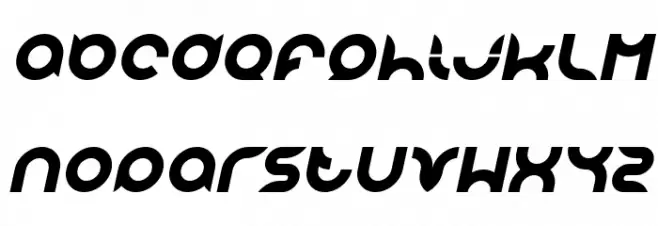pandaman Italic Caratteri MINUSCOLO