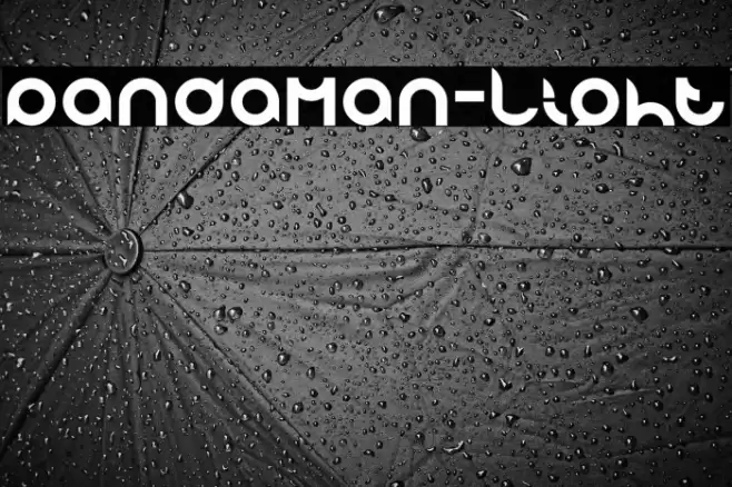 pandaman-Light Font examples